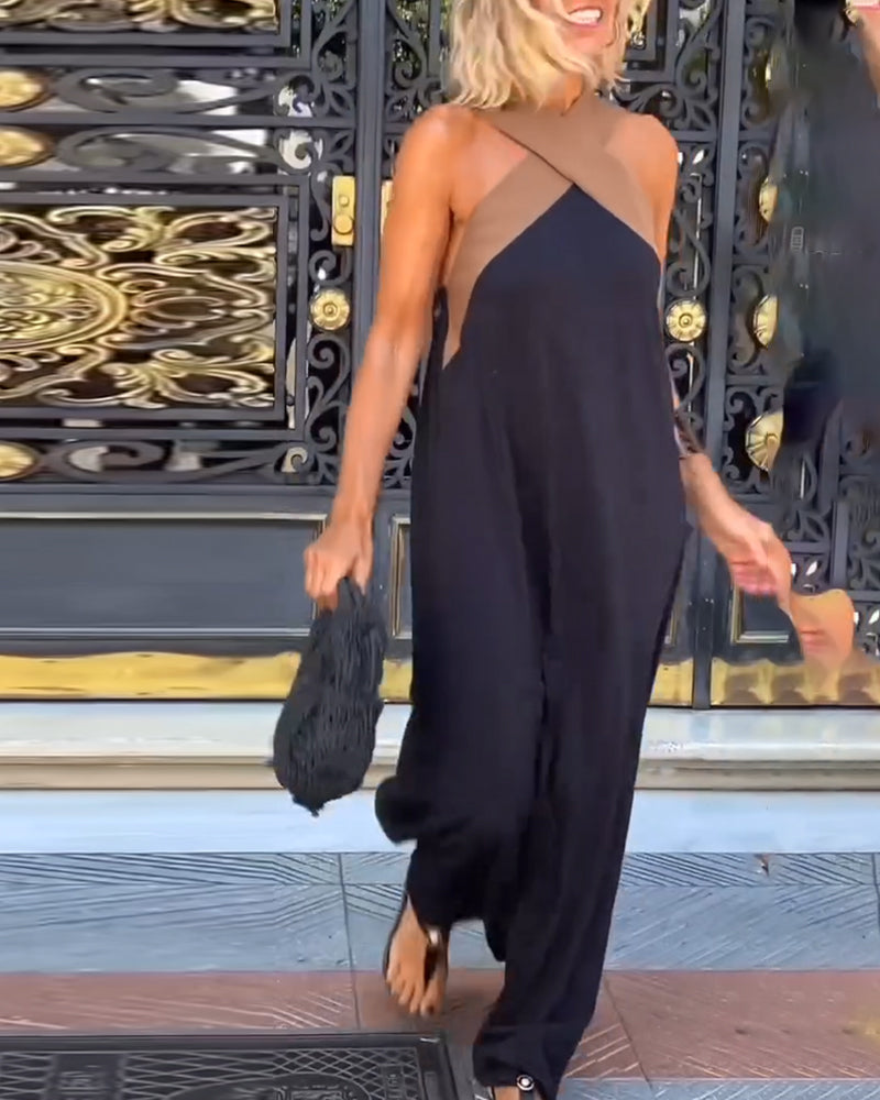 Talia | Rozenia Cross Neck Dress