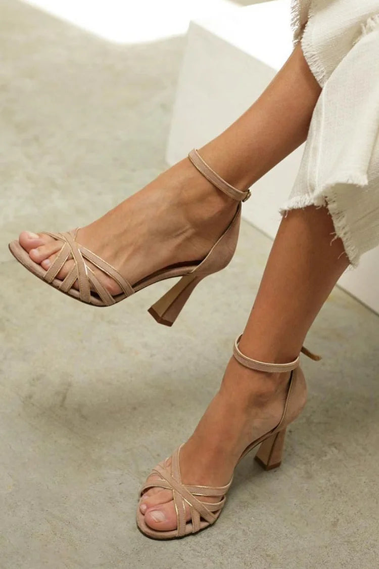 Talia | Strappy Mid-Heel Sandals