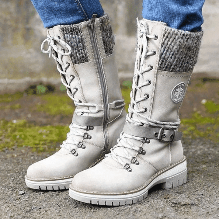 Arden Lane | Waterproof Mid-Calf Lace-Up Boots