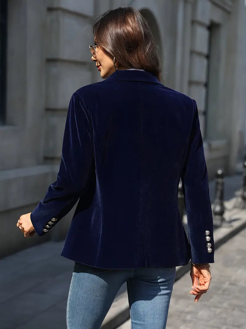 Talia | Elegant Velvet Blazer