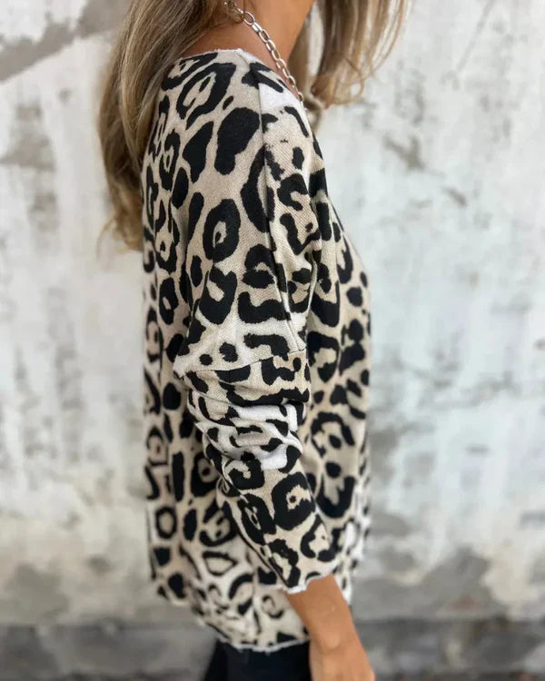 Talia | Leopard Print Shirt