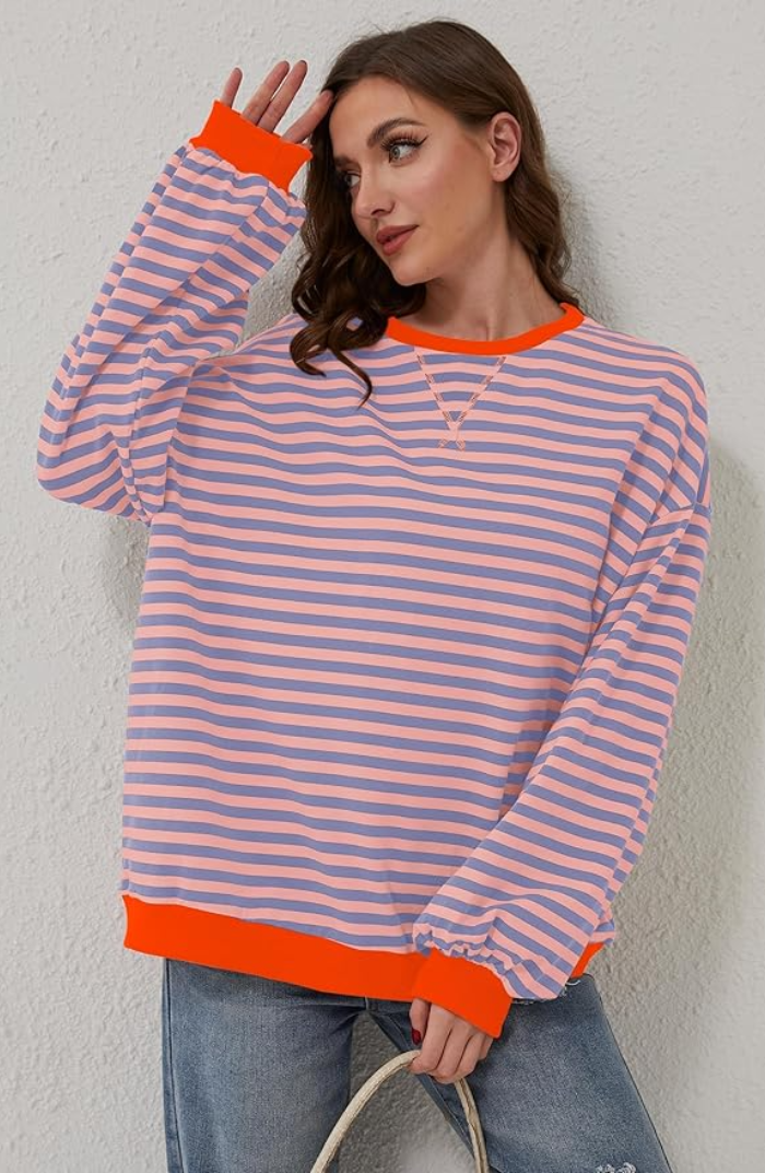 Talia | Oversized Striped Sweater