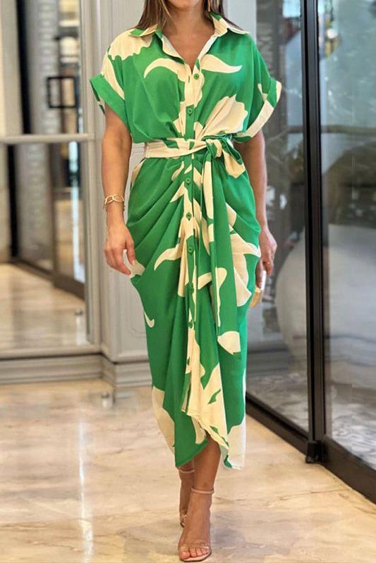 Talia | The Tropical Elegance Maxi Dress