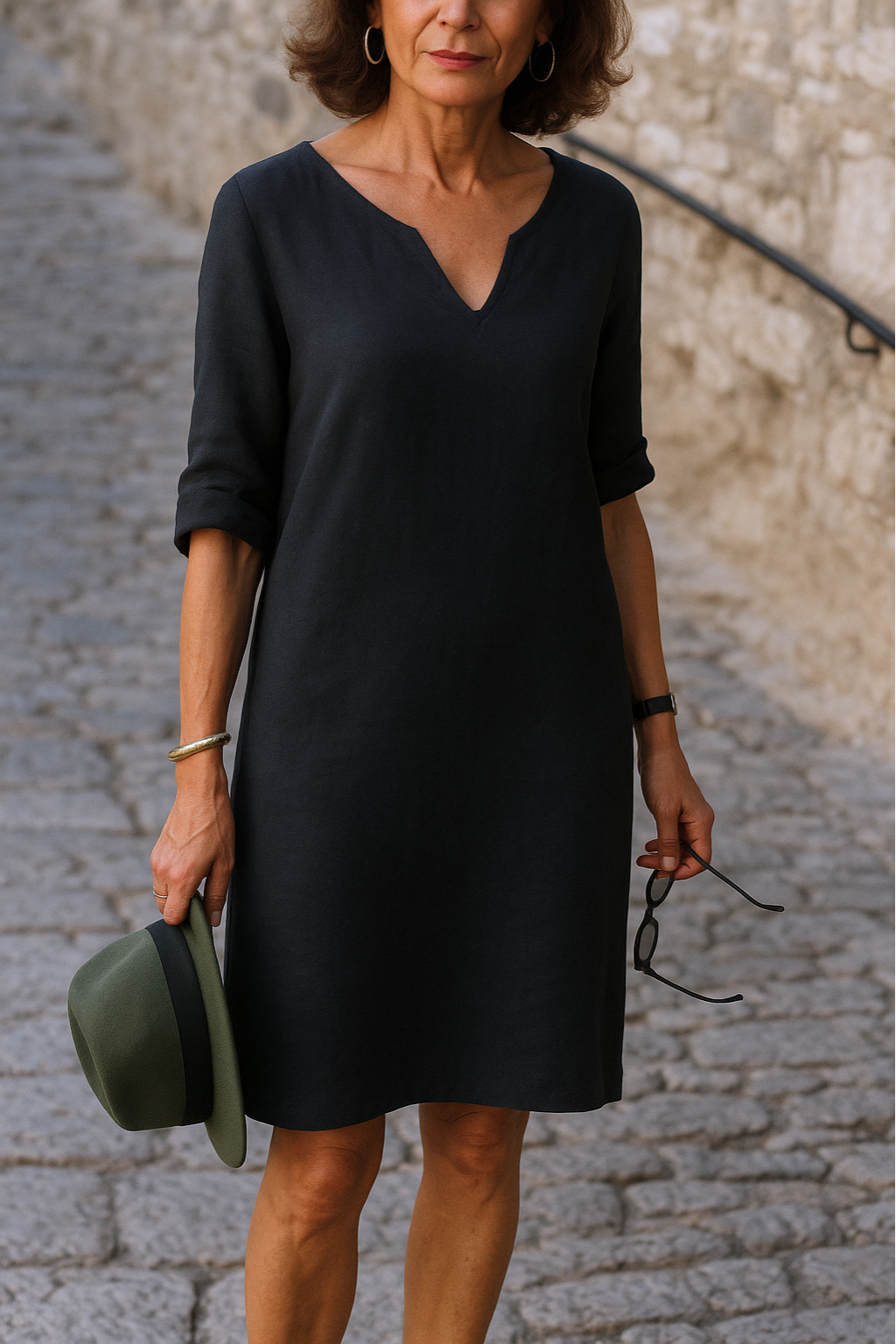 Talia | Sleek V-Neck Dress