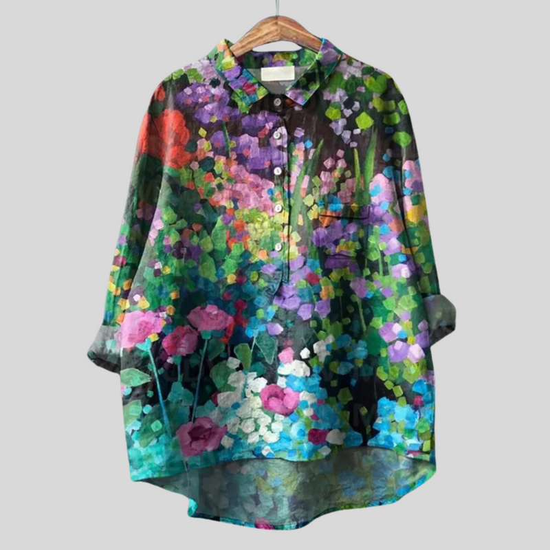Talia | Vintage Floral Blouse for Effortless Charm