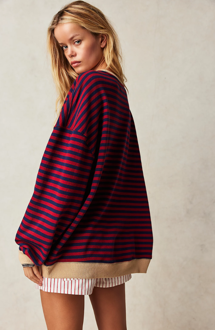 Talia | Striped Oversized Sweater