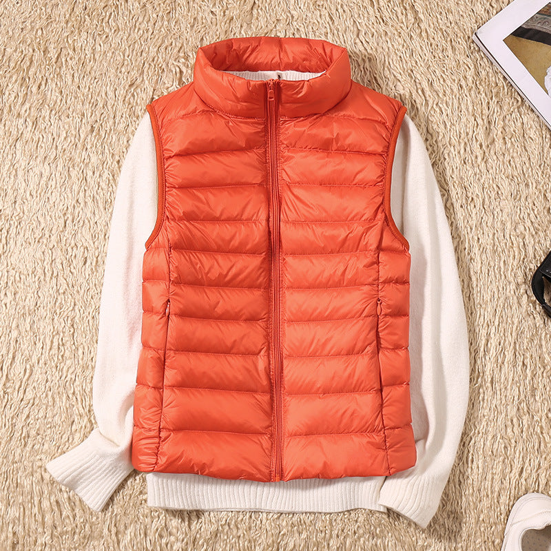 Talia | New Waterproof Vest with White Duck Down