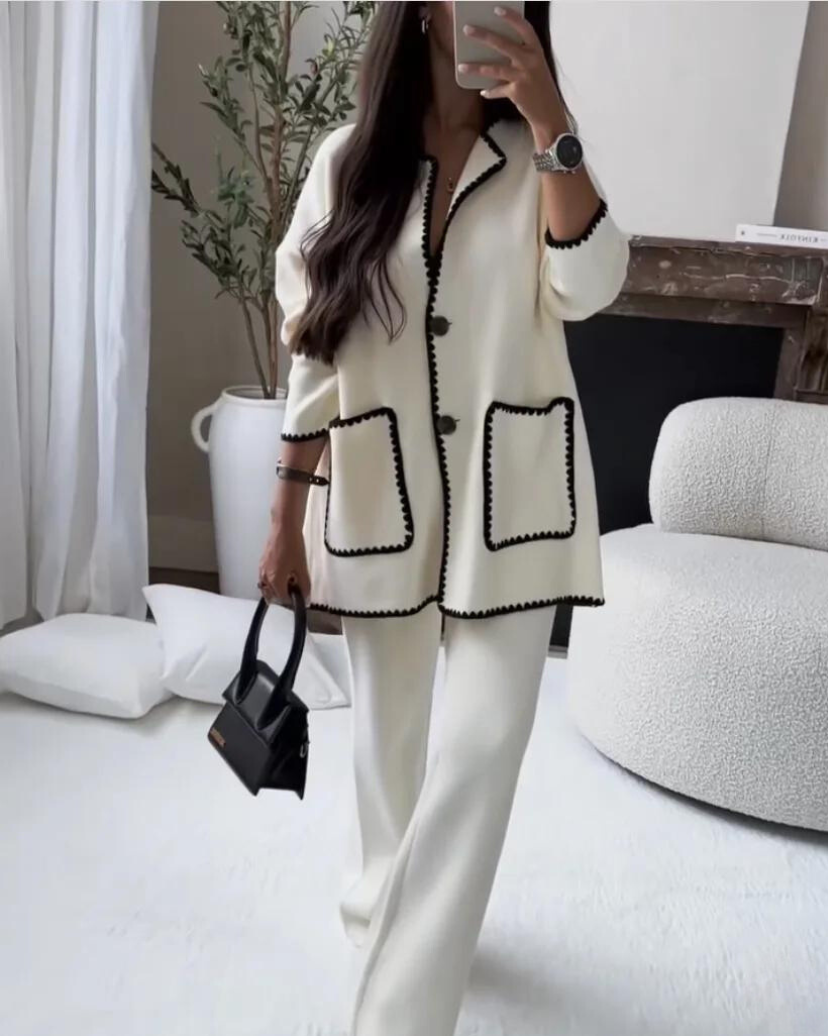 Talia | Contrast Trim Ensemble Set