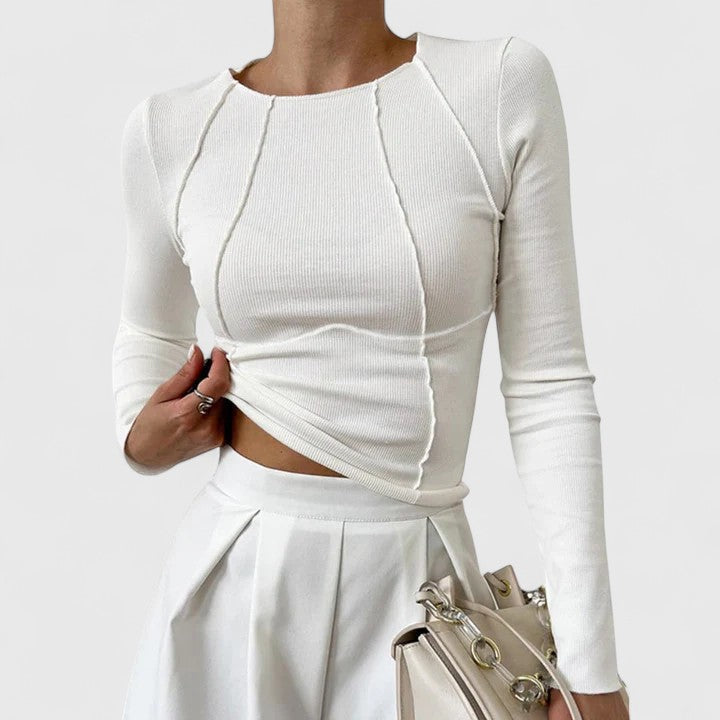 Talia | Sleek Long Sleeve Sweater