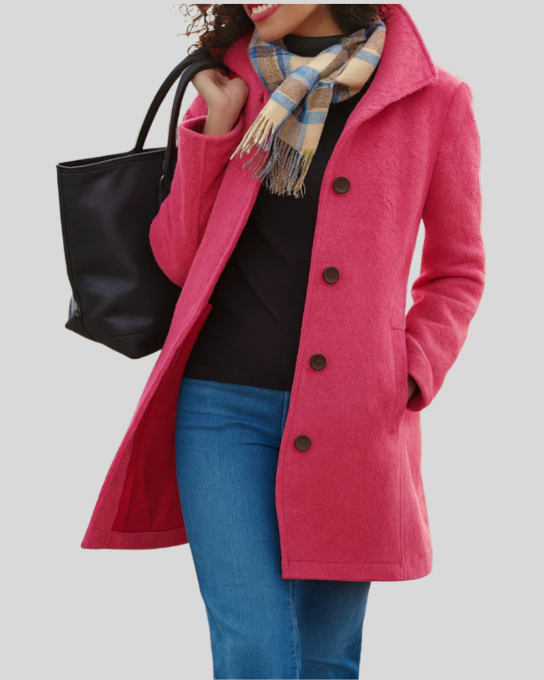 Talia | Classic Button Coat