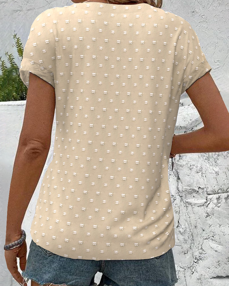 Talia | Button-Down V-Neck Shirt