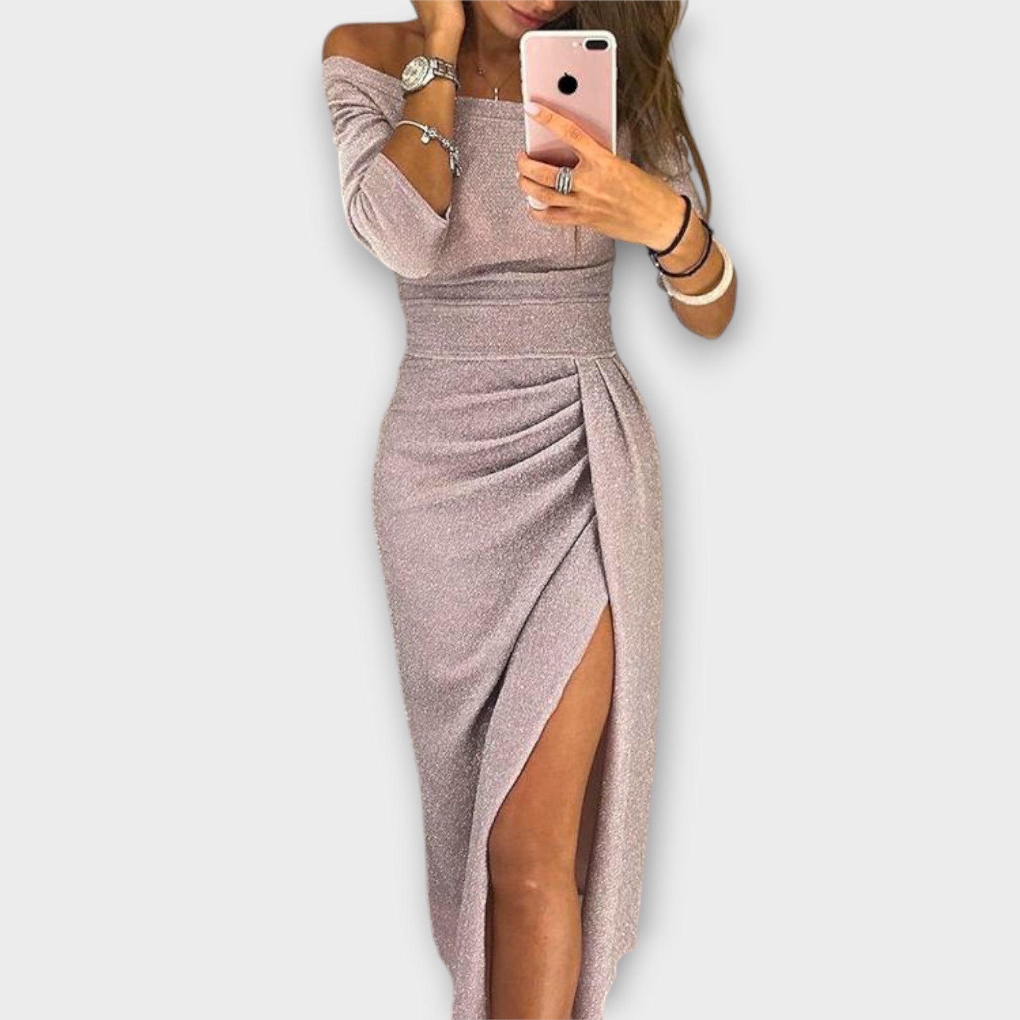 Talia | Elegant Off-Shoulder Dress