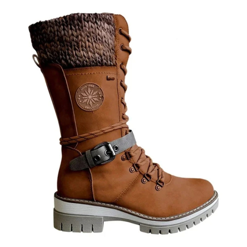 Arden Lane | Waterproof Mid-Calf Lace-Up Boots