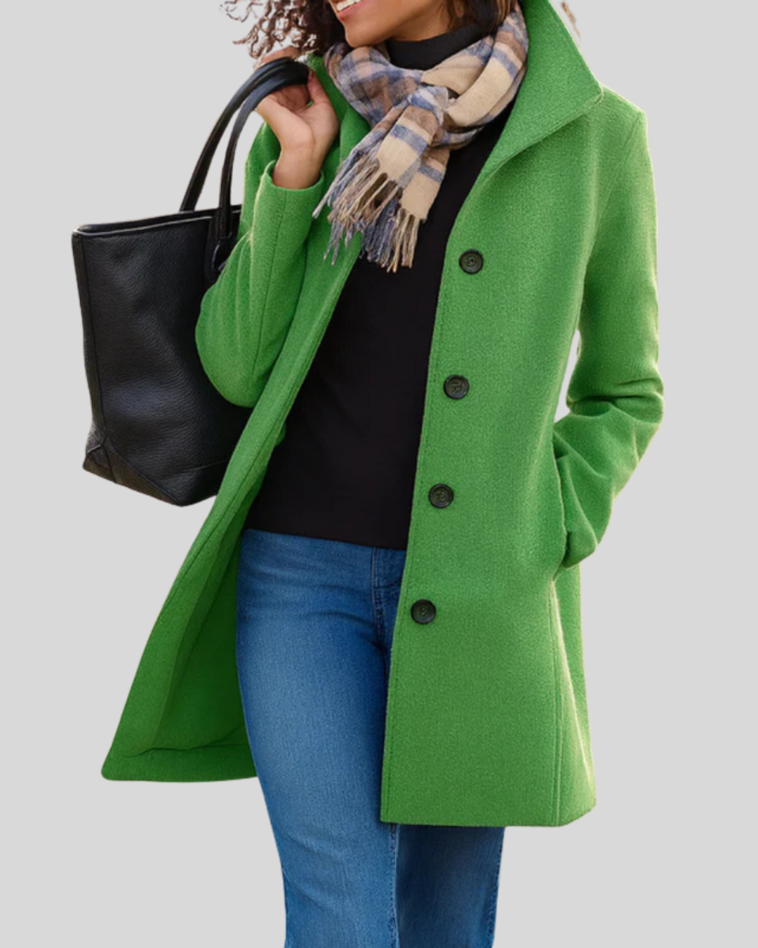 Talia | Classic Button Coat