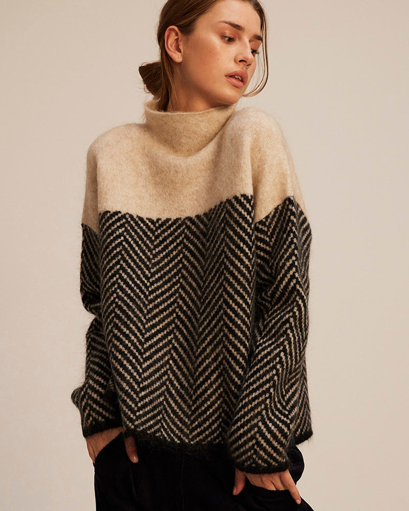 Talia | Cotton Turtleneck Sweater