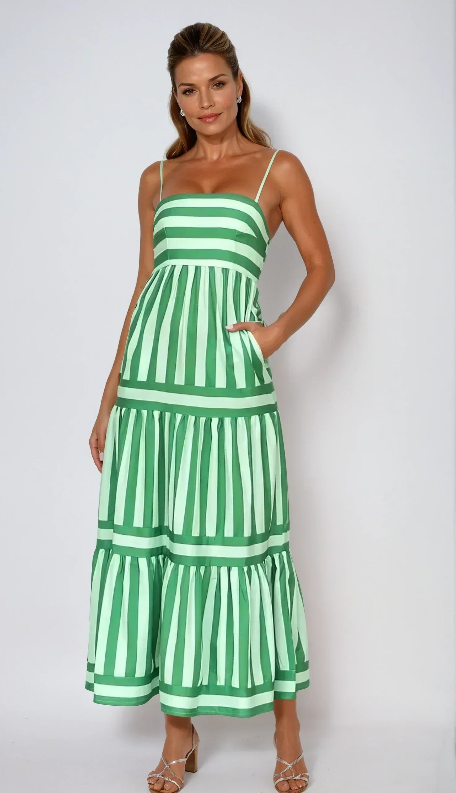Talia | The Timeless Striped Midi Dress
