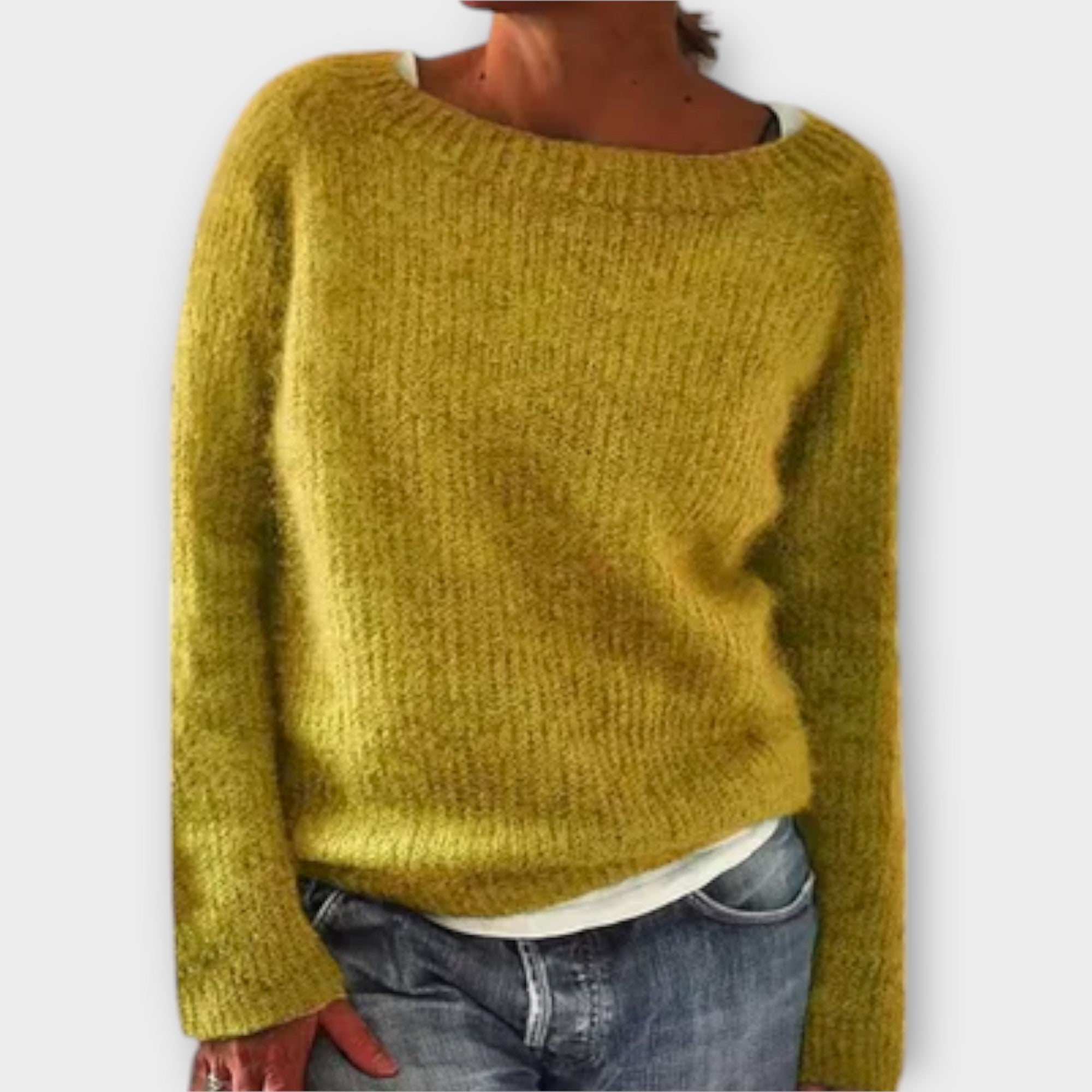 Talia | Solid Color Knit Sweater