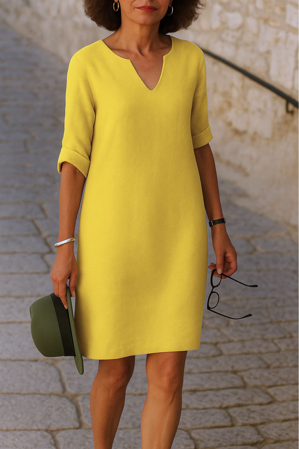 Talia | Sleek V-Neck Dress