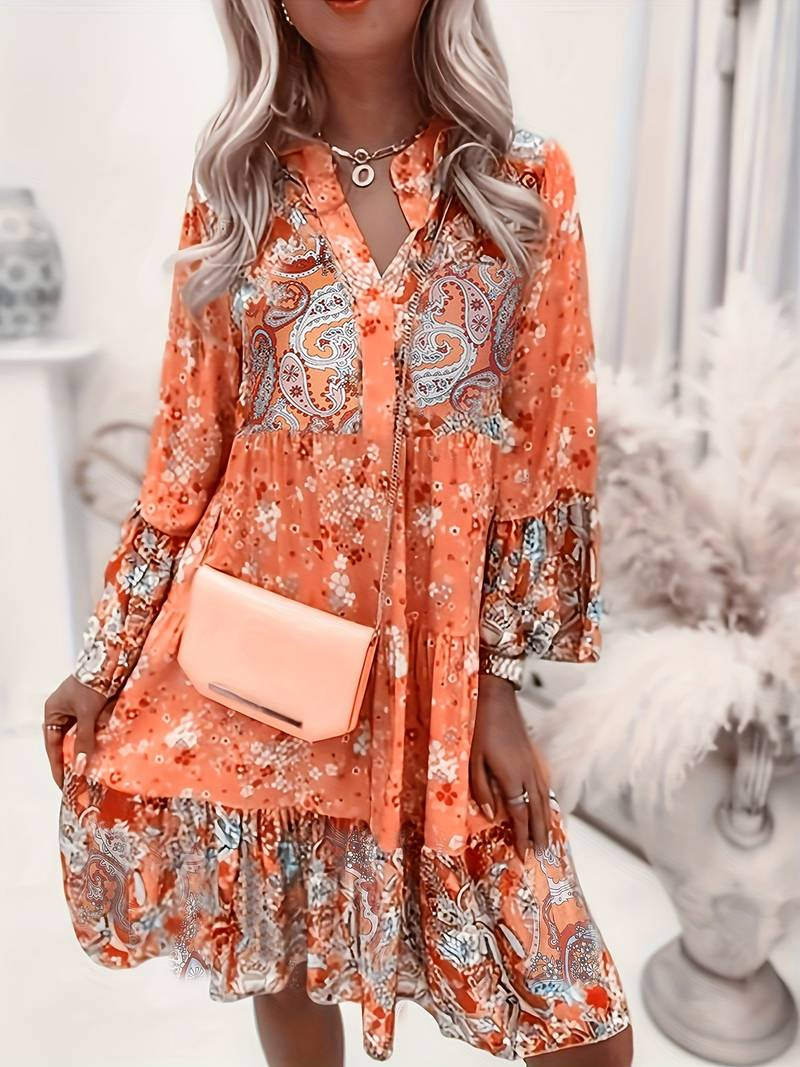 Talia | Printed Boho Dress