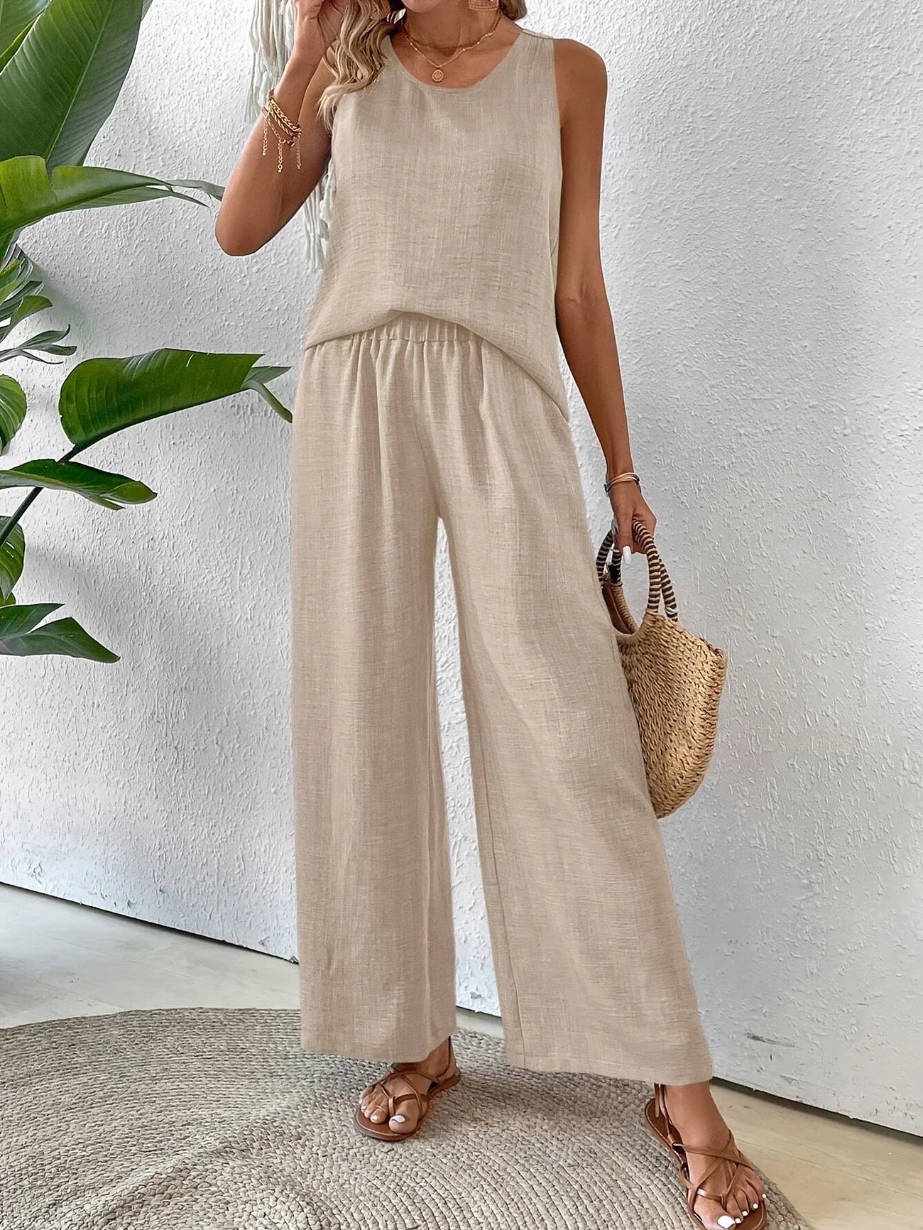Talia | All-Day Chic Tank and Pants Pair
