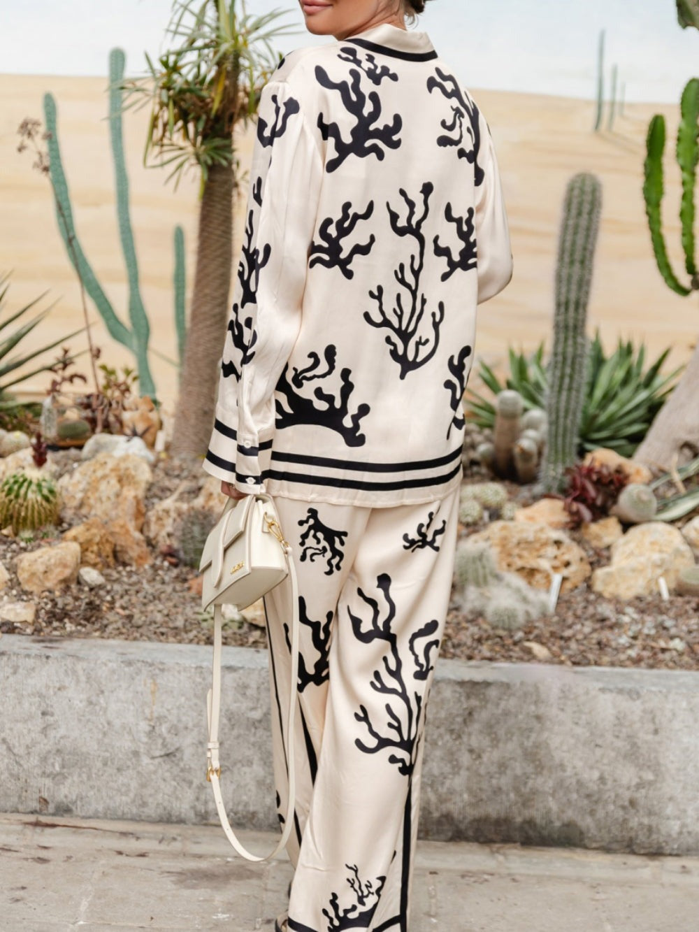 Talia | Stylish Silk Pajama Set