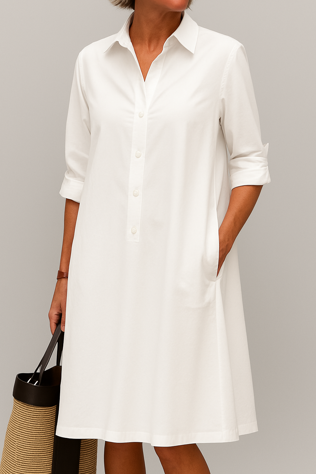 Talia | Button Down Shirt Dress