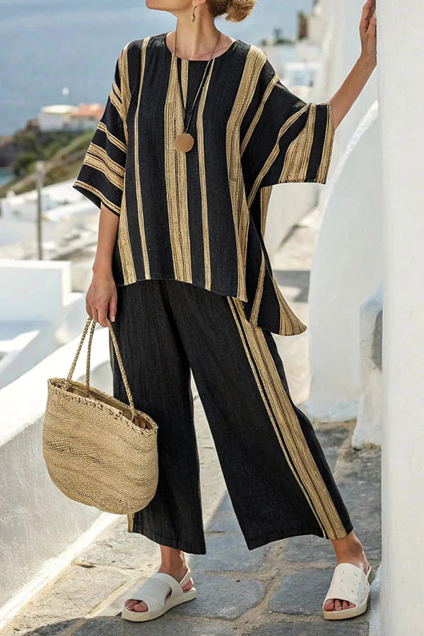 Talia | Timeless Stripe Set