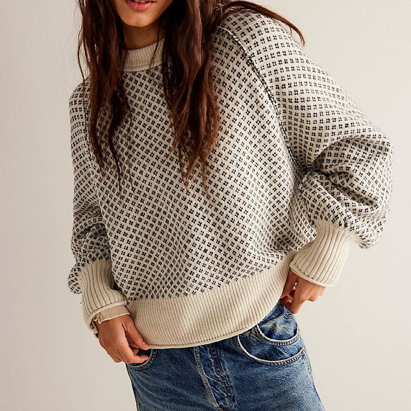 Talia | Long Sleeve Round Neck Sweater
