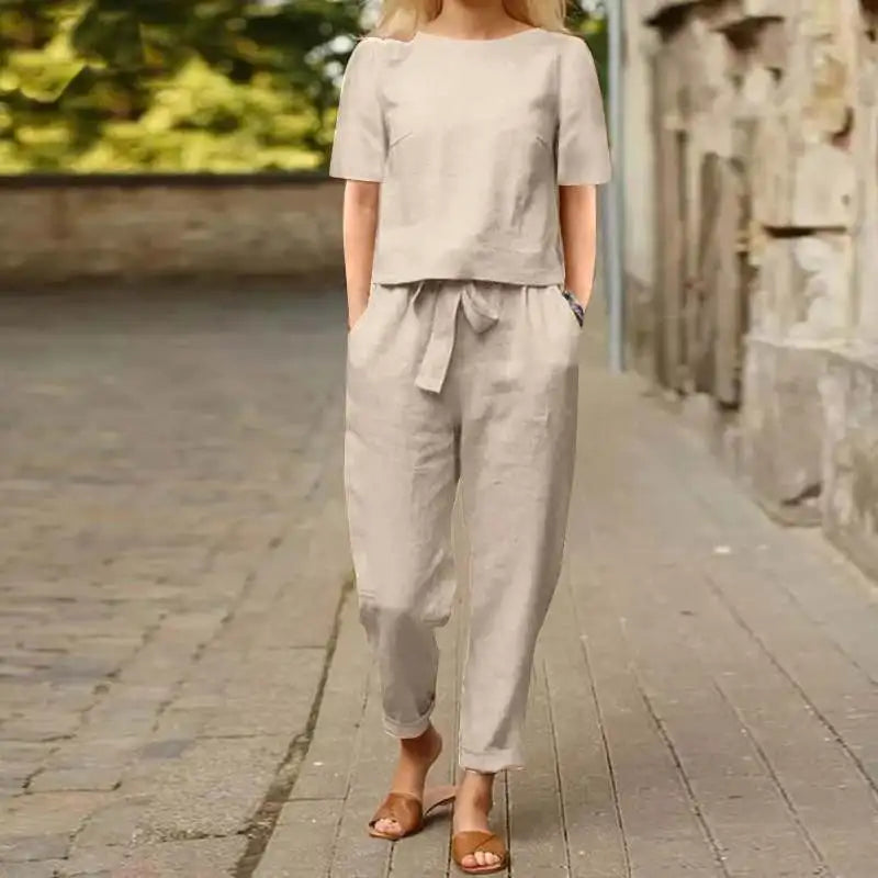 Talia | Two-Piece Linen Set