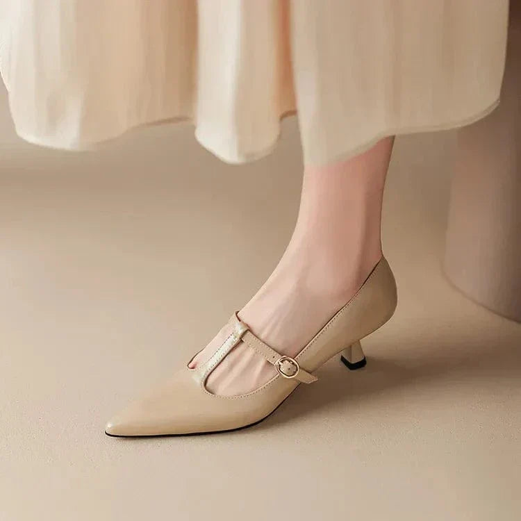 Talia | SOLENELLE – OLYSA PATENT LEATHER KITTEN HEELS