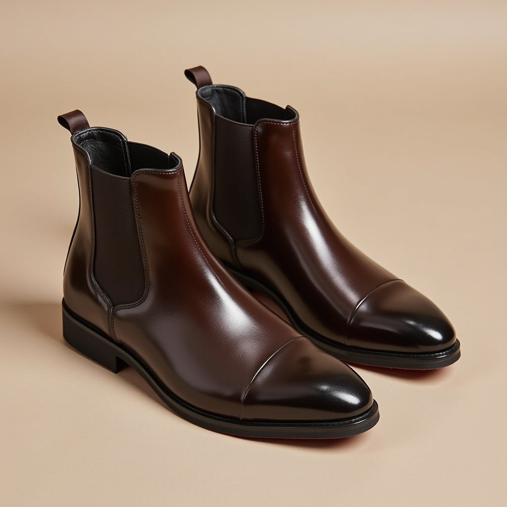 Talia | Giovanni Rossi Leather Chelsea Boots