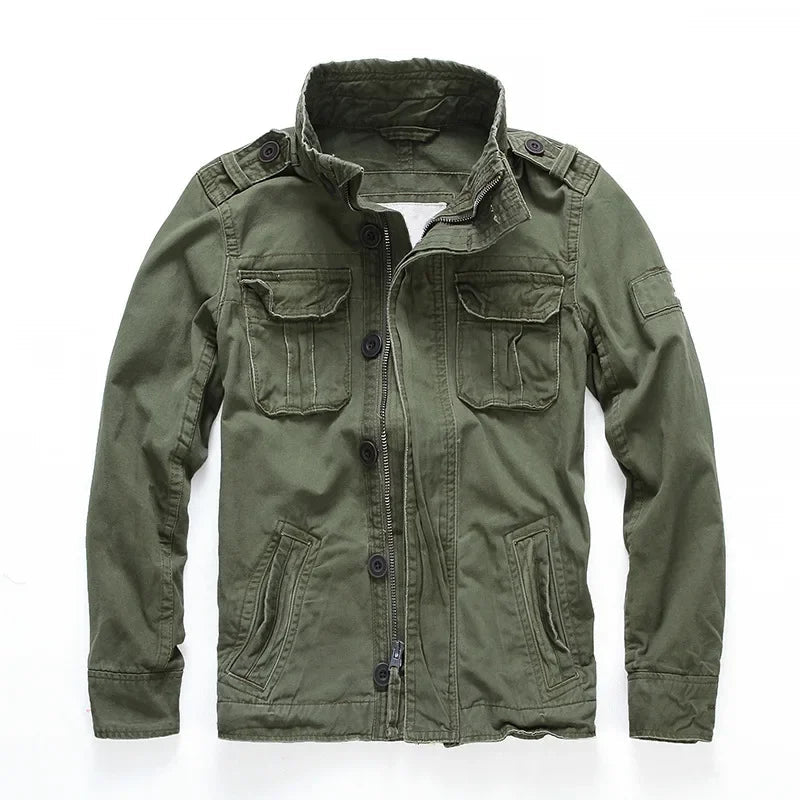 Talia | Rugged Cotton Cargo Jacket