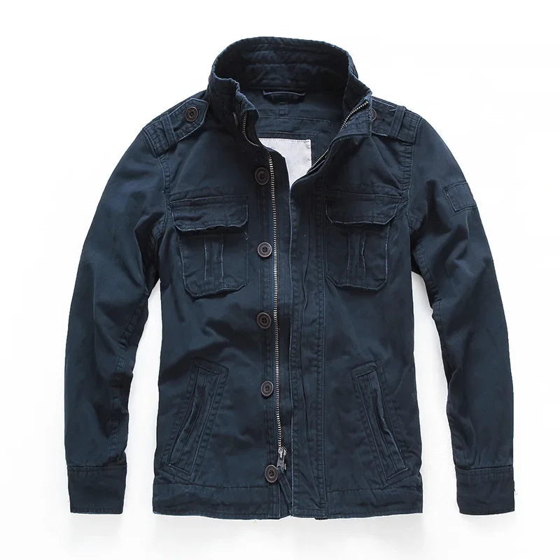 Talia | Rugged Cotton Cargo Jacket