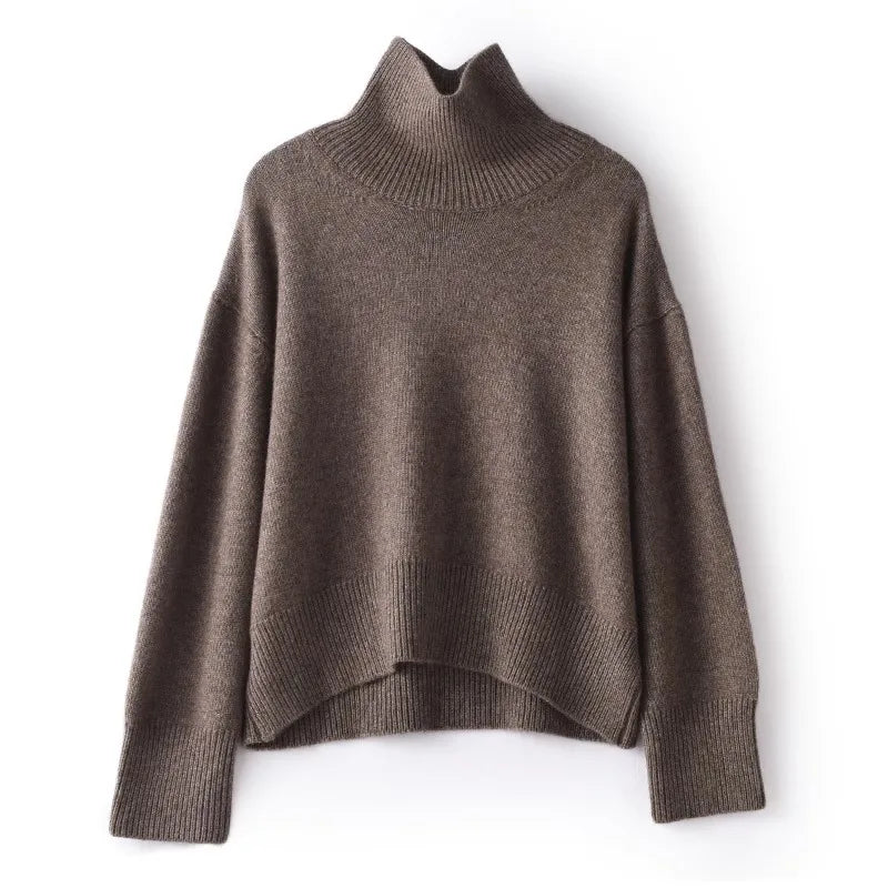 Talia | Pure Cashmere Turtleneck Sweater