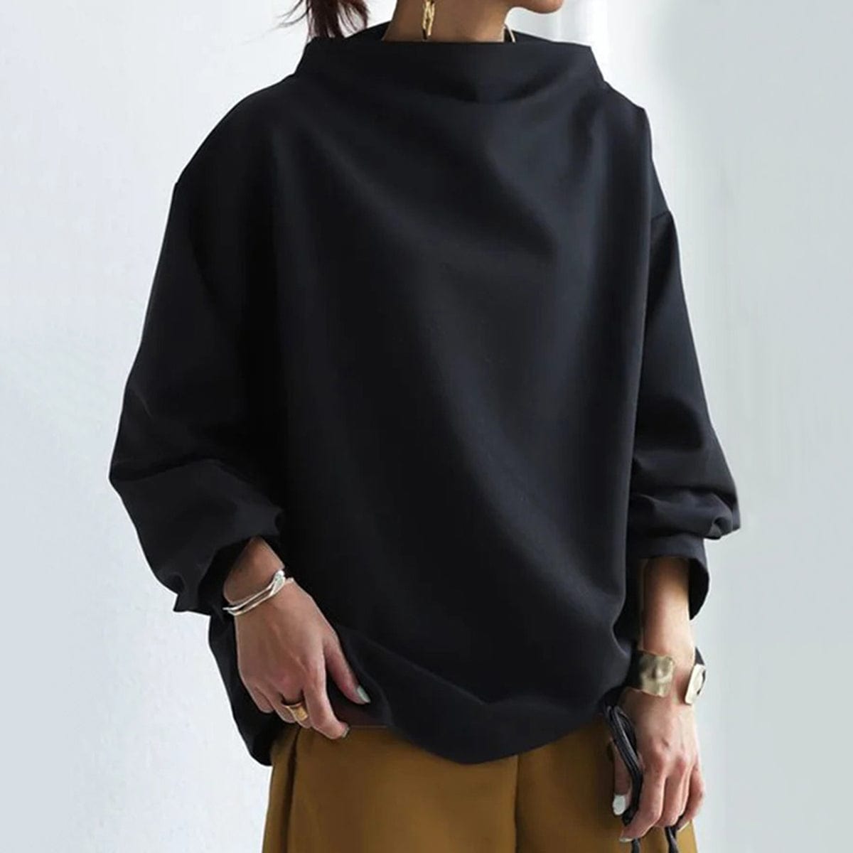 Talia | High-Neck Soft Knit Top