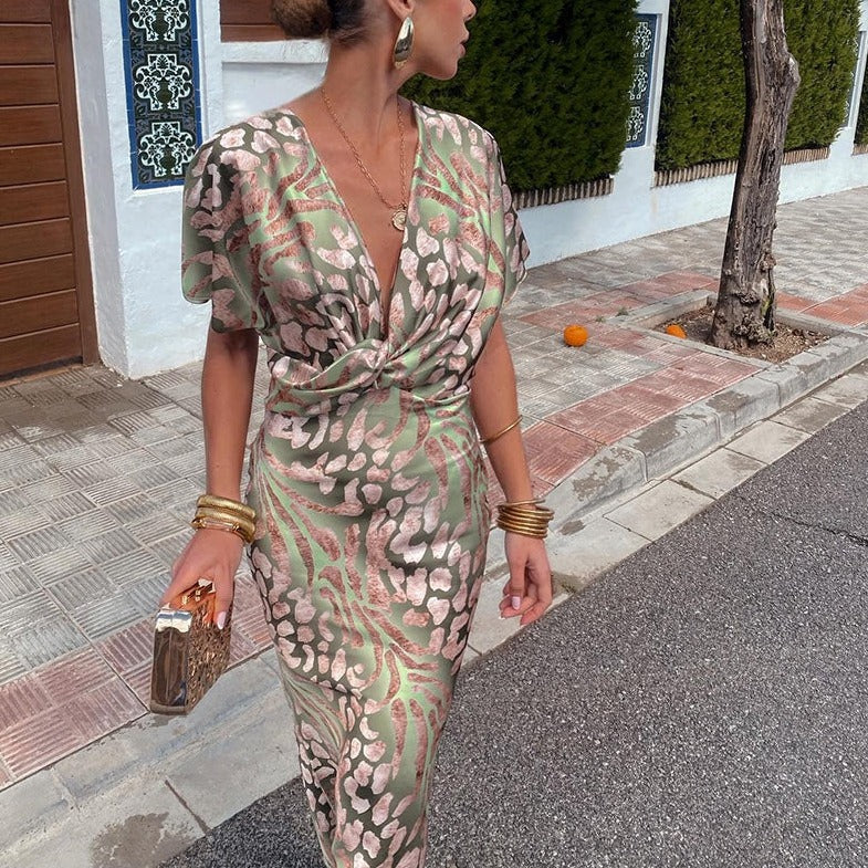 Talia | Moonsatin Silk-Feel Dress