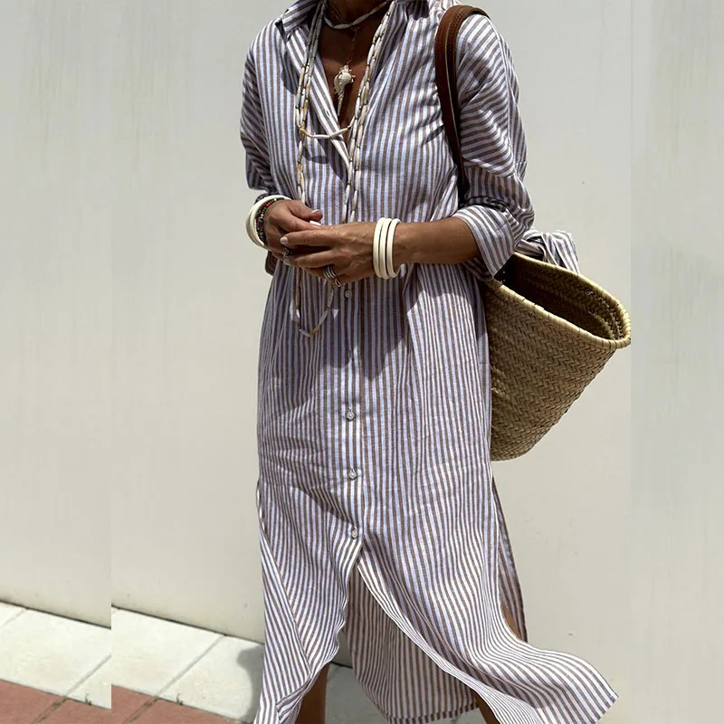 Talia | Urban Shirt Dress in Navyah