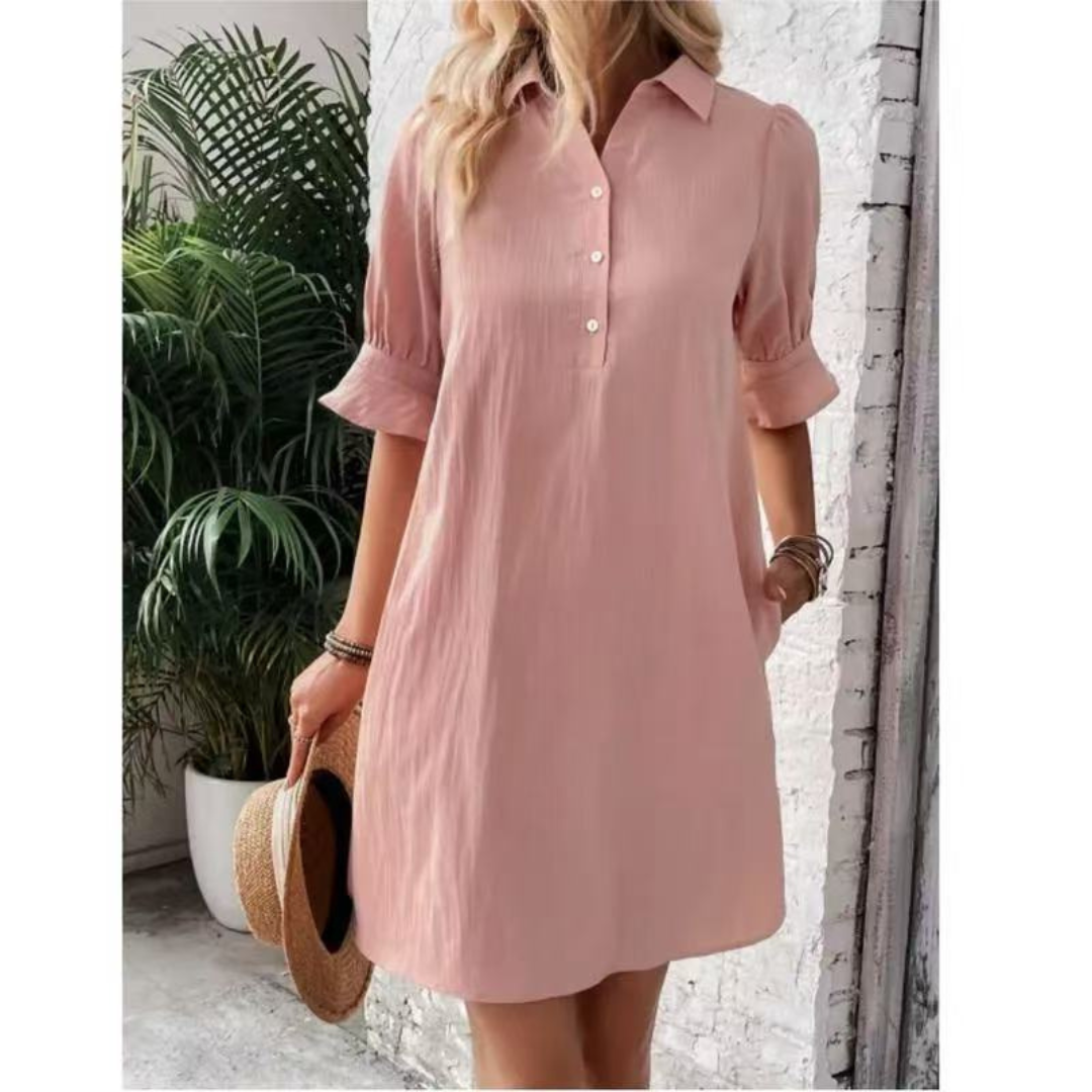 Talia | Elegance Button-Down Dress