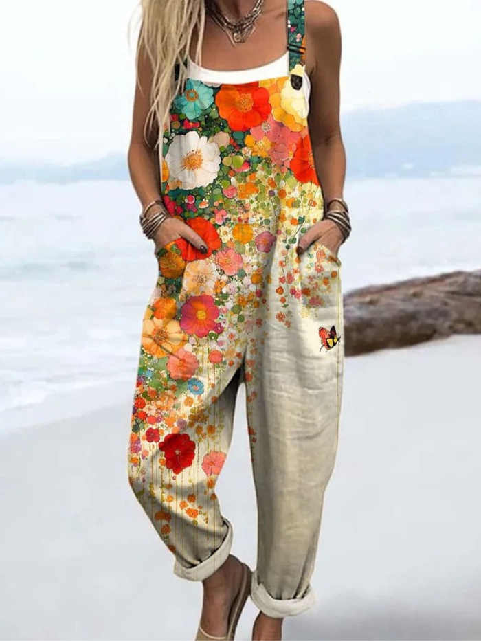 Talia | Garden Breeze Wide-Leg Jumpsuit