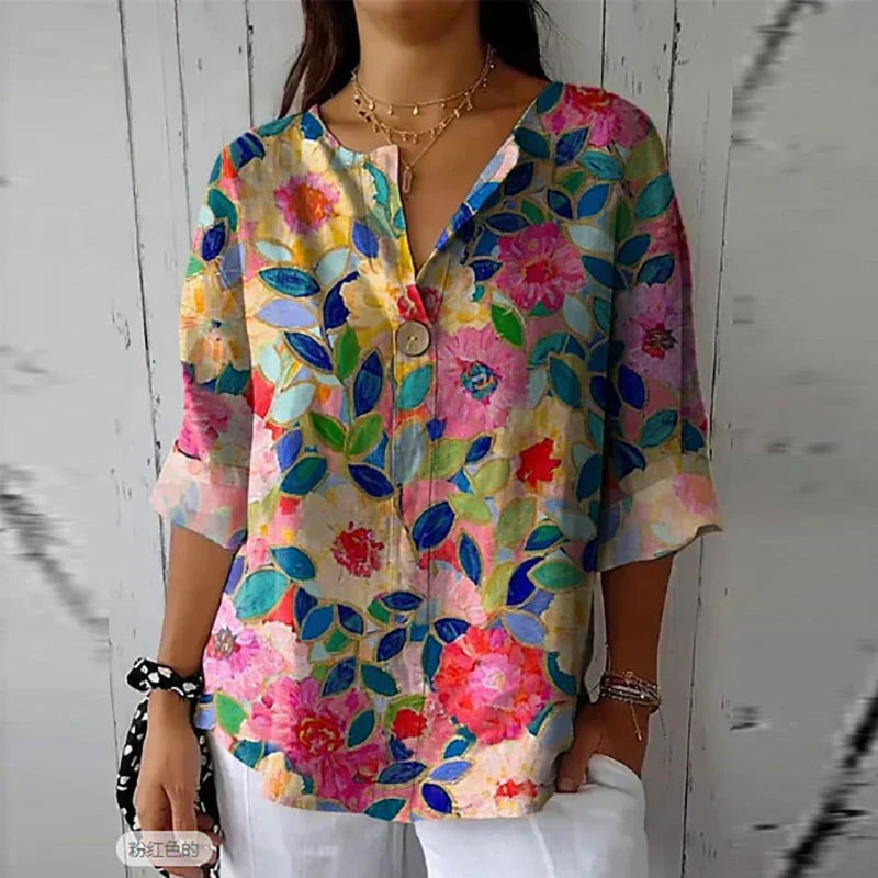 Talia | Elegant Floral Blouse