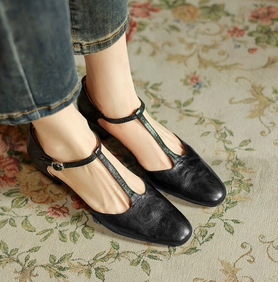 Talia | Beatrica Leather Mary Janes