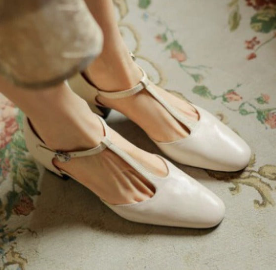 Talia | Beatrica Leather Mary Janes