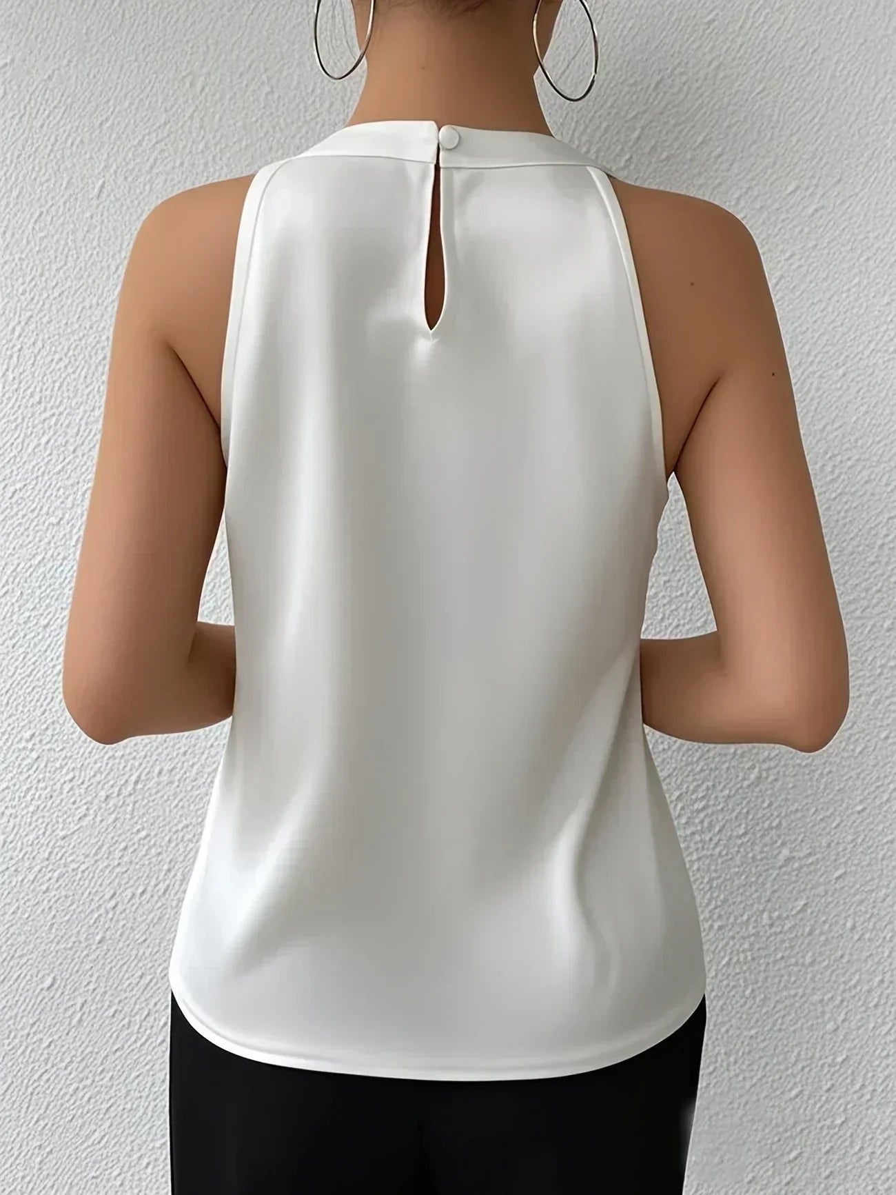 Talia | Satin Halter Blouse