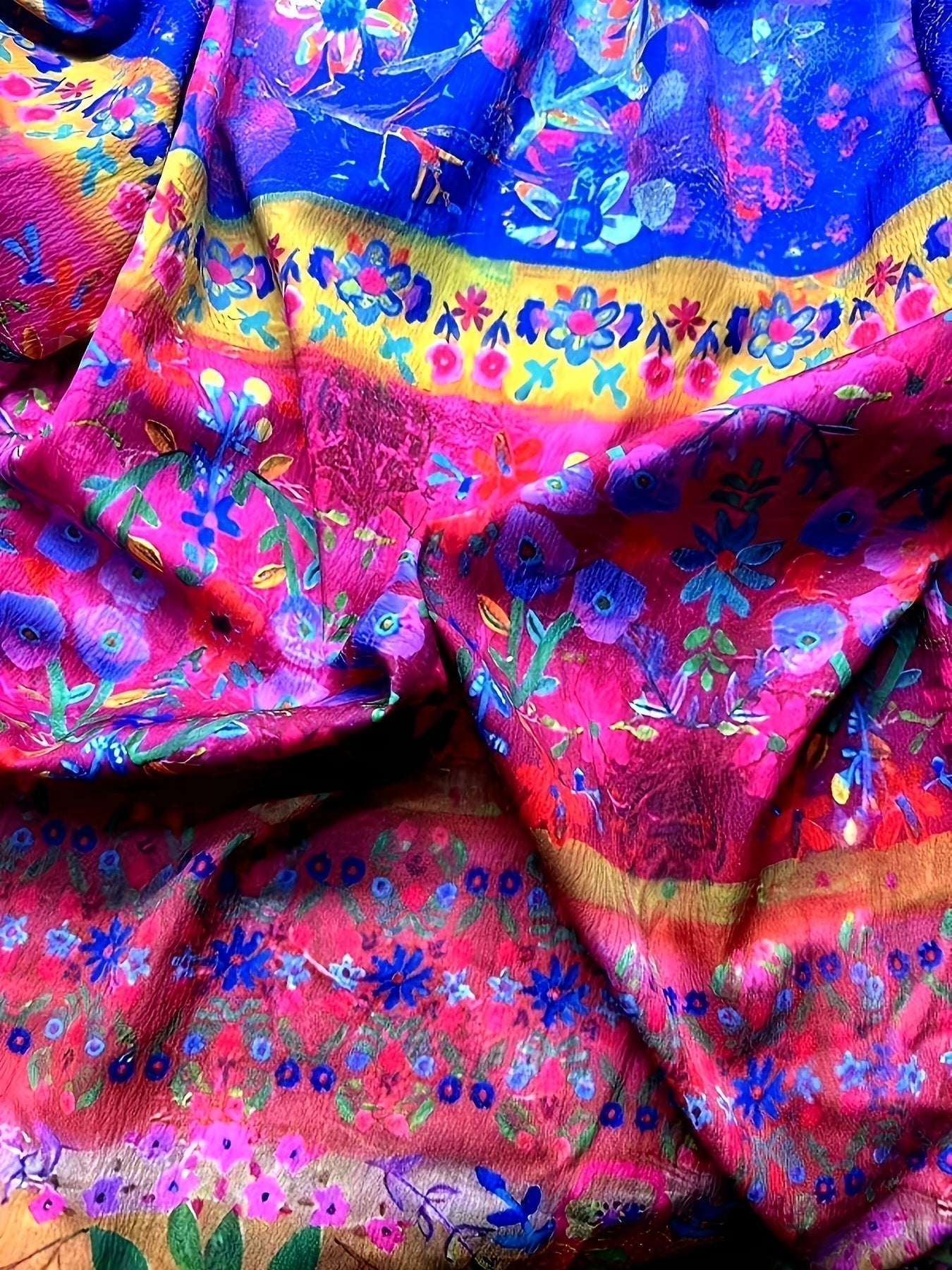 Talia | Vibrant Boho Button-Up