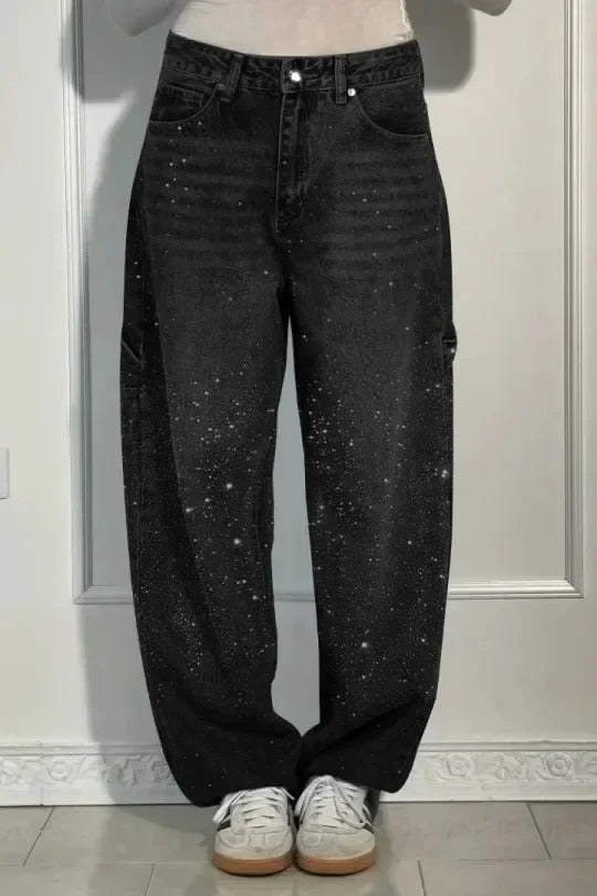 Talia | High-Waist Glitter Jeans