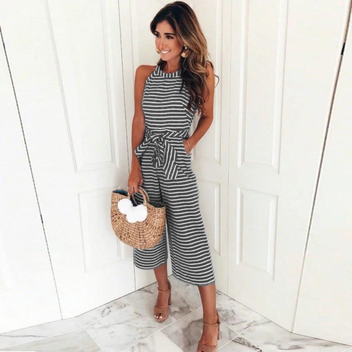 Talia | Striped Jumpsuit