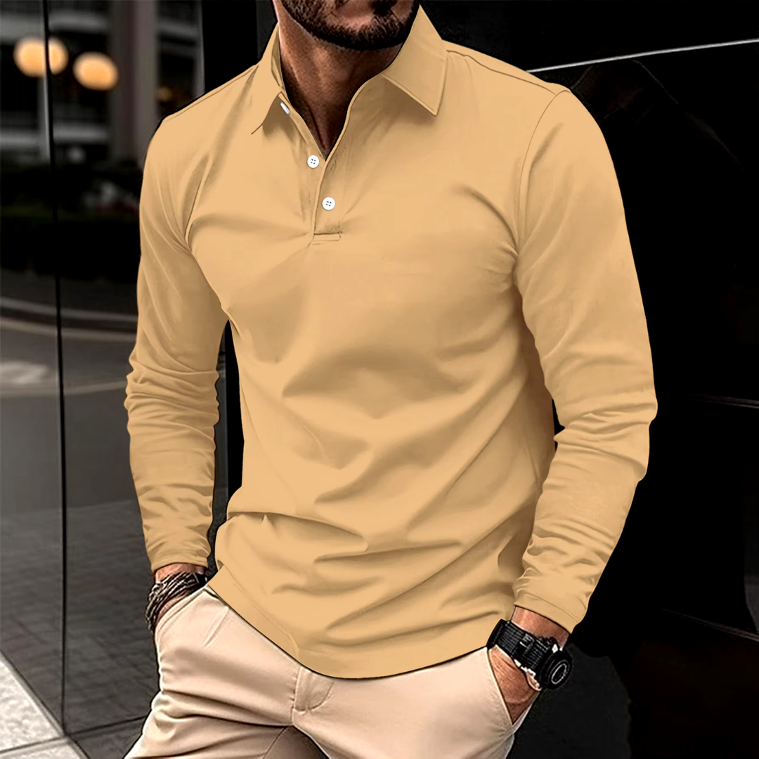 Talia | Relaxed Long-Sleeve Polo