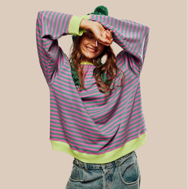 Talia | Striped Oversized Sweater