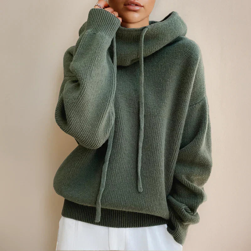 Talia | Soft Knit Hoodie with Winter Comfort
