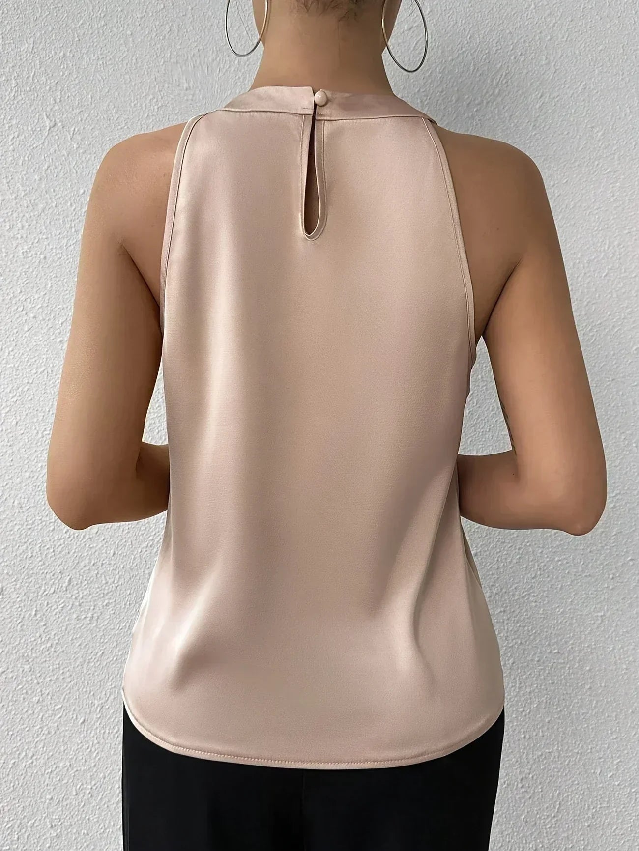 Talia | Satin Halter Blouse